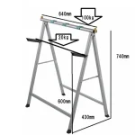 Expressz szállítás WOLFCRAFT 6905000 TÁMASZTÓBAK 735mm TÖBBFUNKCIÓS