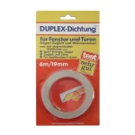 Nézd meg most ABLAKSZIGETELŐ SZALAG 6M*19mm FEHÉR V ALAKÚ LETEX DUPLEX-DUPLO