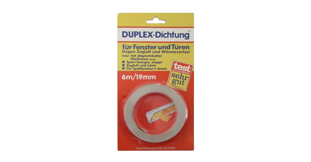 Nézd meg most ABLAKSZIGETELŐ SZALAG 6M*19mm FEHÉR V ALAKÚ LETEX DUPLEX-DUPLO