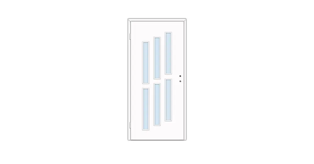 Alacsony ár Dekor beltéri ajtó Délosz 75x210 balos fehér 12-14 tokkal