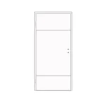 Dekor beltéri ajtó Gordion P II 75x210 balos fehér 12-14 tokkal Csak ma