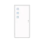 Prémium Dekor beltéri ajtó Jeriko 100x210 balos fehér 12-14 tokkal